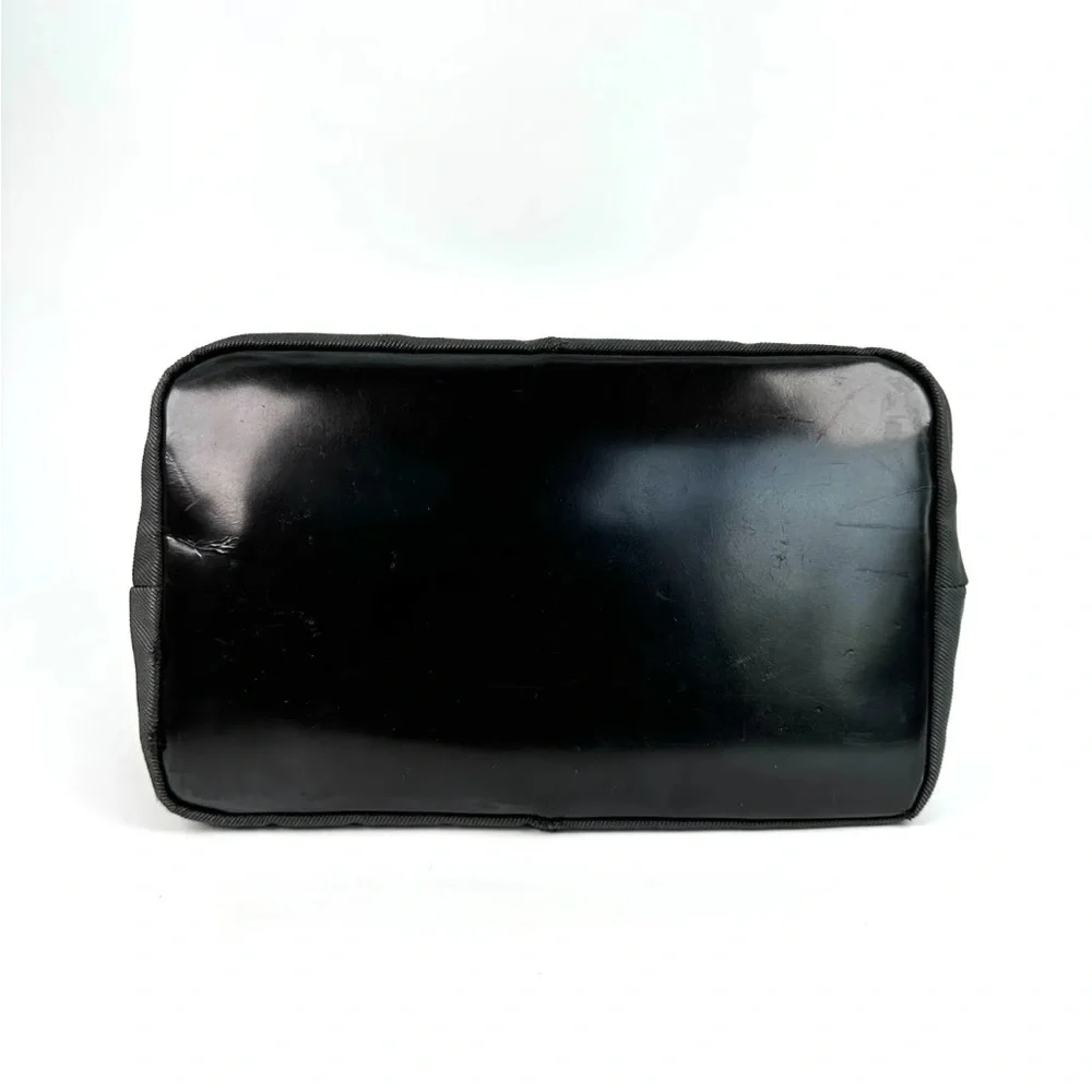 GUCCI Authentic Bamboo Shoulder Hand Bag Black Nylon Enamel. EUC! - Picture 12 of 16